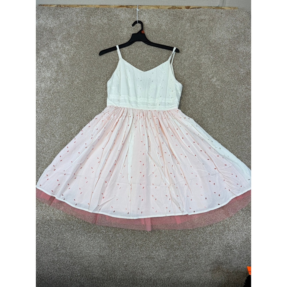 NEW Alice's Pig Tammy's Tutu Dress White Pink Eyelet Tulle 4 Coguette Whimsigoth